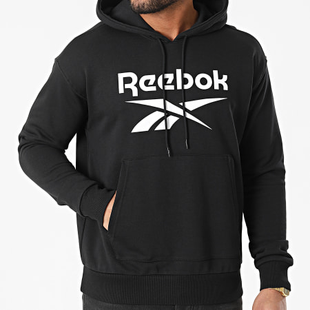 Reebok - Reebok Identity BL Felpa con cappuccio French Terry GI6699 Nero