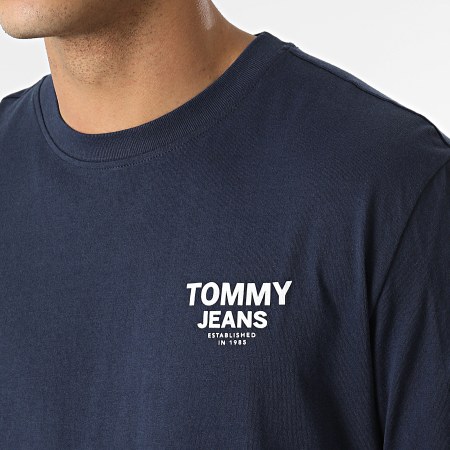 Tommy Jeans - Tee Shirt Manches Longues Tape 2792 Bleu Marine