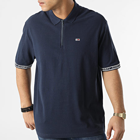Tommy Jeans - Polo Manches Courtes New Casual Tape 2961 Bleu Marine
