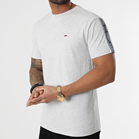 Tommy Jeans - Tee Shirt TJM Tapes 3065 Gris Chiné