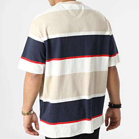 Tommy Jeans - Tee Shirt Bold Stripe 3074 Beige