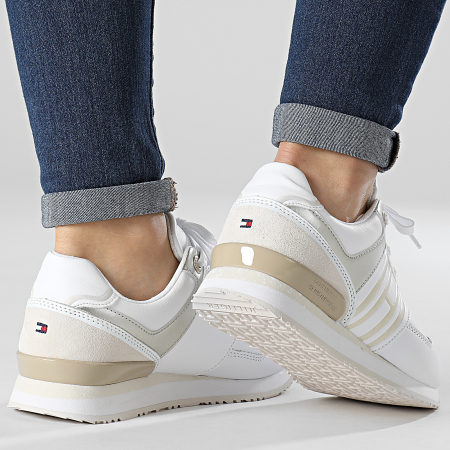 Tommy Hilfiger - Baskets Femme Casual City Runner 6110 White Dove
