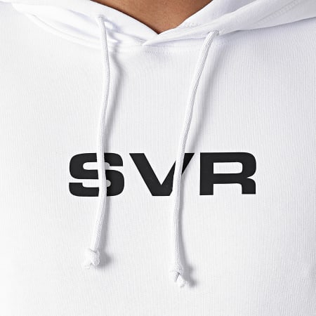 SVR - Logo Hoodie Blanco Negro