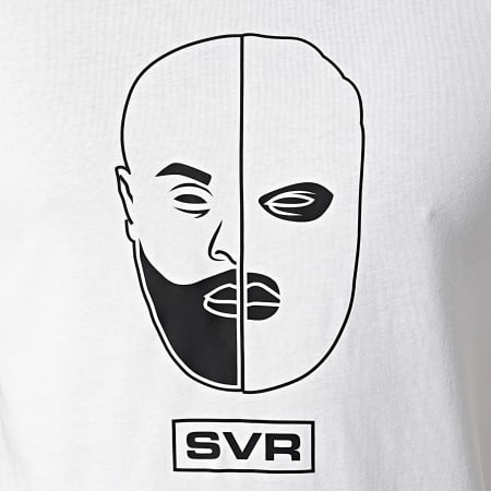 SVR - Tee Shirt Faces Blanc Noir