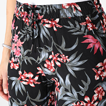 Only - Pantalones Life Mujer Negro Floral