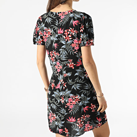 Only - Robe Chemise Femme Lucy Noir Floral
