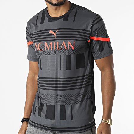 Puma - Tee Shirt AC Milan Prematch 765053 Noir Gris