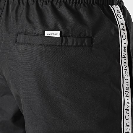 Calvin Klein - Pantalones cortos de baño con banda y cordón medianos 0741 Negro