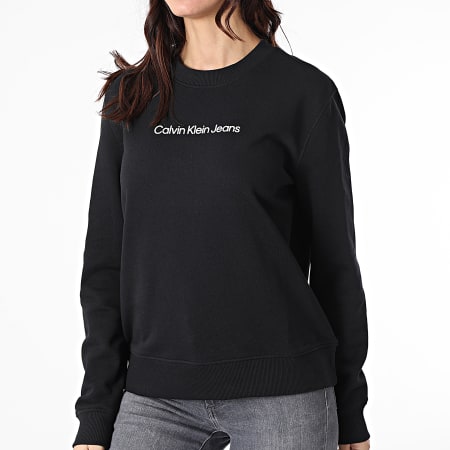 Calvin Klein Jeans - Sweat Crewneck Femme 8052 Noir