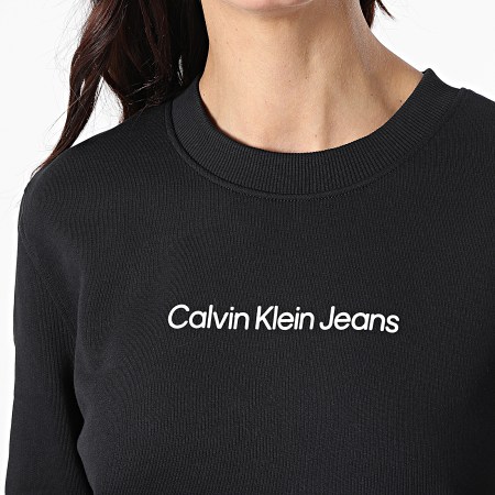 Calvin Klein Jeans - Sweat Crewneck Femme 8052 Noir