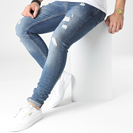 Project X Paris - Jeans skinny TP21011 Denim blu