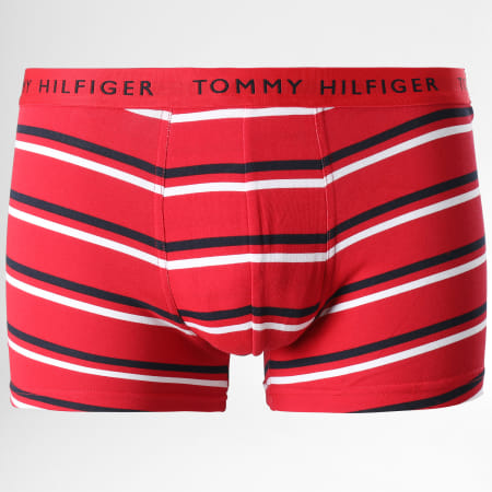 Tommy Hilfiger - Lot De 3 Boxers Premium Essentials 2325 Rouge Bleu Marine Gris Chiné