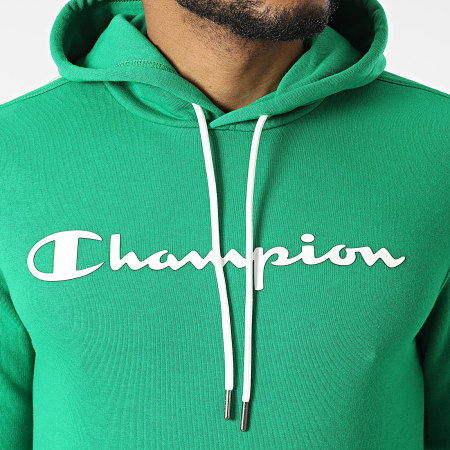 Champion - Felpa con cappuccio 217142 Verde