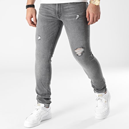 Jack And Jones - Liam Original Jeans Skinny Grigio