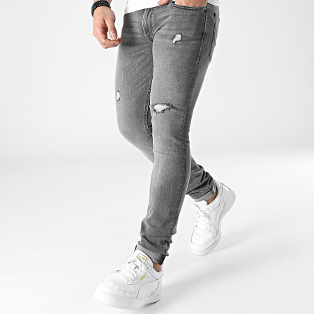 Jack And Jones - Liam Original Jeans Skinny Grigio