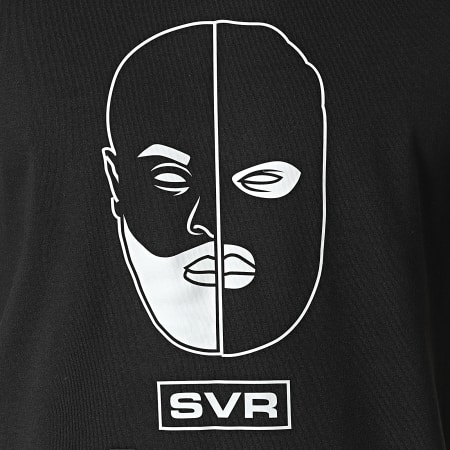 SVR - Tee Shirt Faces Noir Argent
