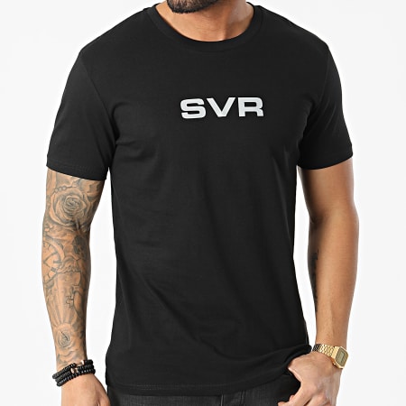 SVR - Tee Shirt Logo Noir Argent