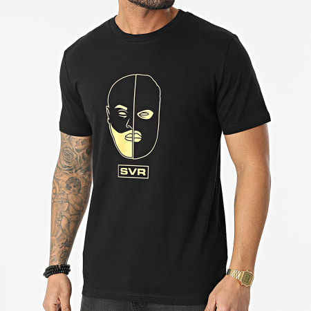 SVR - Camiseta Caras Negro Oro