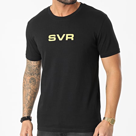 SVR - Maglietta con logo oro nero