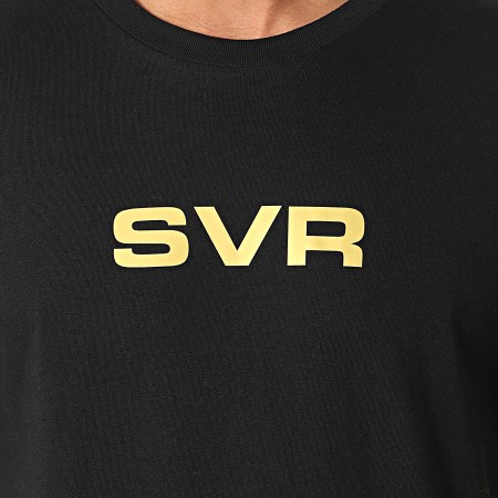 SVR - Maglietta con logo oro nero