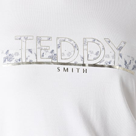 Teddy Smith - Tee Shirt Femme Elvie Blanc