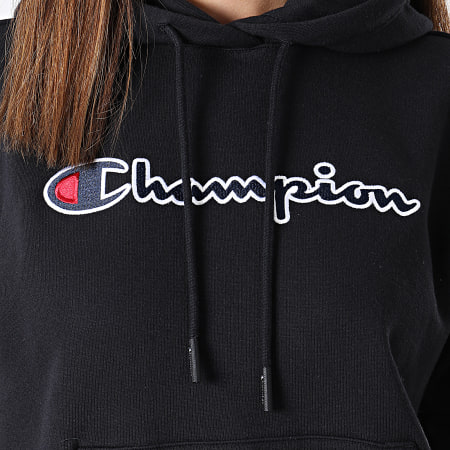 Champion - Sweat Capuche Femme 114919 Noir