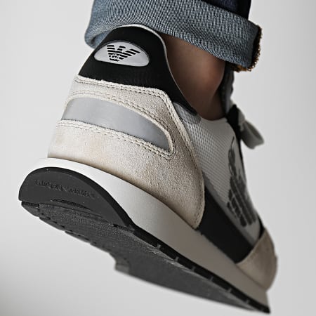 Emporio Armani - Sneakers X4X537 Beige Nero Off White