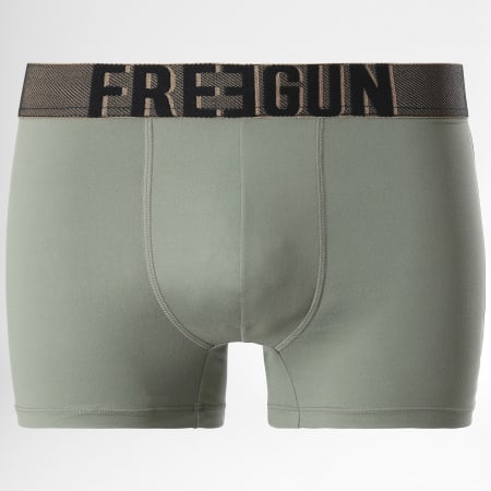 Freegun - Extradoux Signature Boxer Shorts Caqui Verde