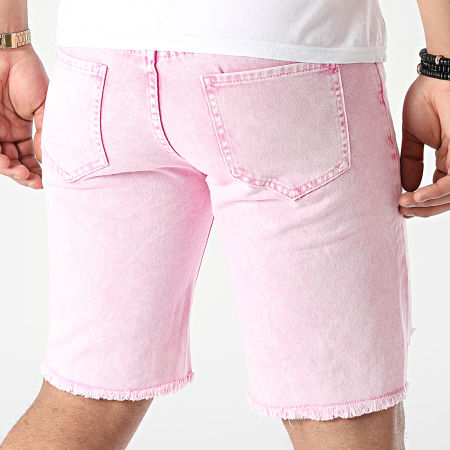 Frilivin - Pantalones cortos vaqueros rosas