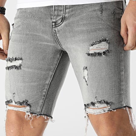 Frilivin - Pantaloncini di jeans grigi