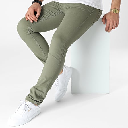 Jack And Jones - Jeans Original Slim Verde Polveroso Khaki