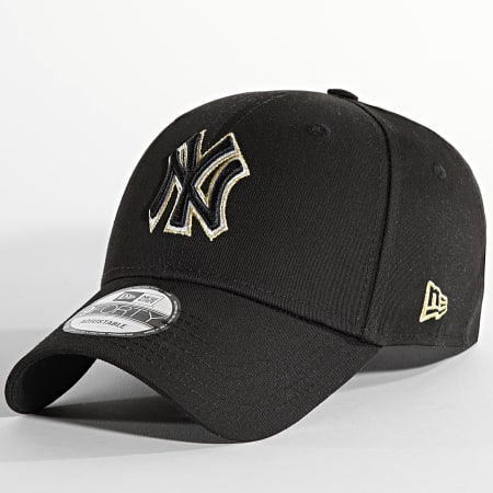 New Era - Cappello metallico Pop 9Forty New York Yankees Oro Nero