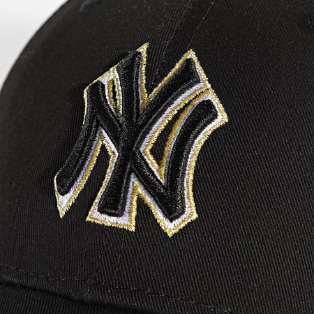 New Era - Casquette Metallic Pop 9Forty New York Yankees Noir Doré
