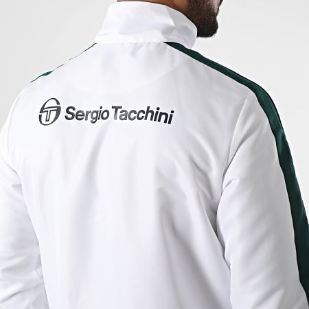 Sergio Tacchini - 39146 Tuta da ginnastica bianca verde marina