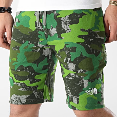 The North Face - Pantaloncini da jogging grafici A3S4F verde mimetico