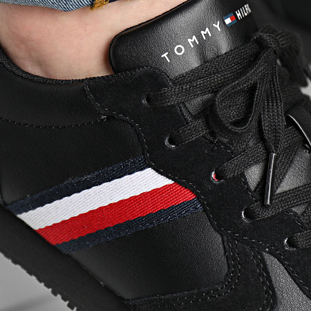 Tommy Hilfiger - Zapatillas Iconic Leather Runner 3272 Negras