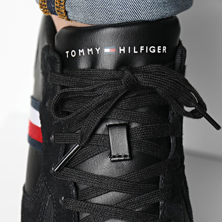 Tommy Hilfiger - Zapatillas Iconic Leather Runner 3272 Negras