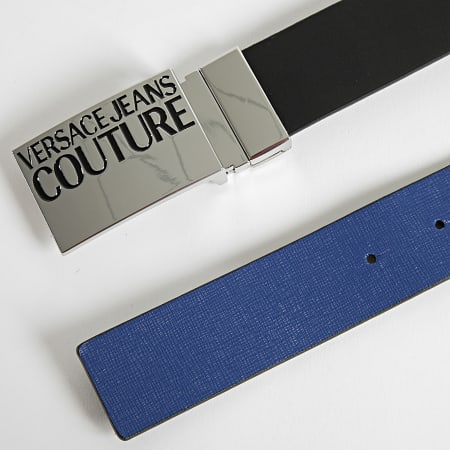 Versace Jeans Couture - Ceinture Réversible 72YA6F32 Noir Bleu Roi