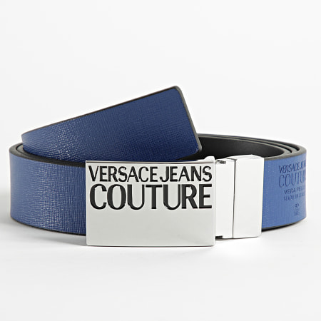 Versace Jeans Couture - Ceinture Réversible 72YA6F32 Noir Bleu Roi