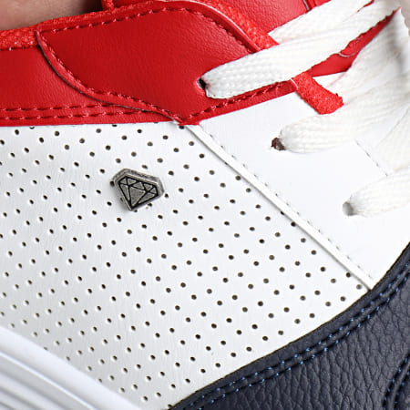 Classic Series - CMS37 Sneakers bianche, rosse e blu