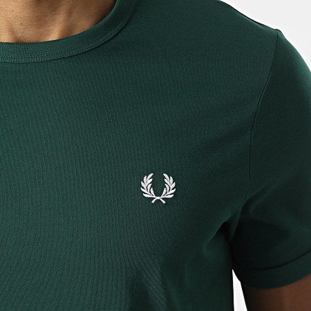 Fred Perry - Camiseta Ringer M3519 Verde