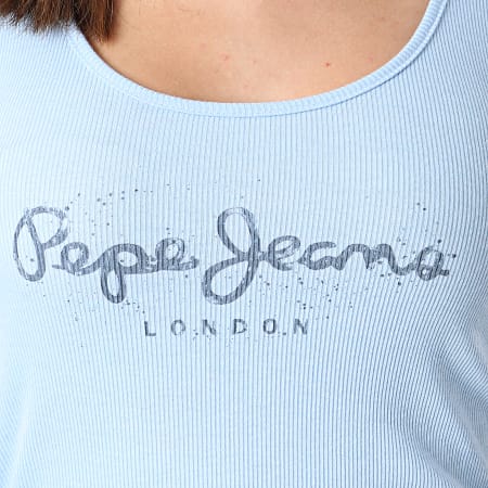 Pepe Jeans - Débardeur Femme Dunia PL505064 Bleu Ciel