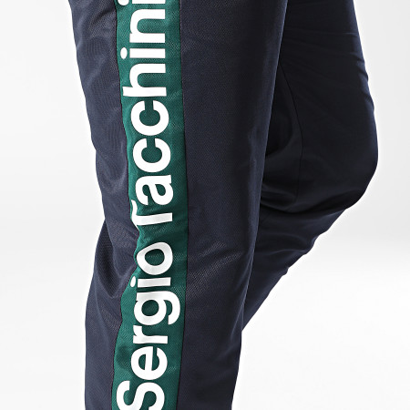 Sergio Tacchini - Pantalon Jogging Fascia 39490 Bleu Marine Vert