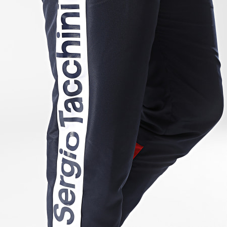Sergio Tacchini - Pantalon Jogging Fascia 39490 Bleu Marine Blanc