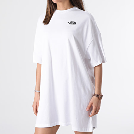 The North Face - Robe Tee Shirt Femme A55AP Blanc