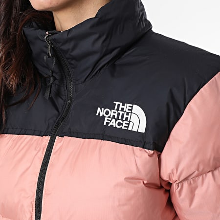 The North Face - Mujeres 1996 Retro Nuptse Abrigo con capucha A3XEO Salmón