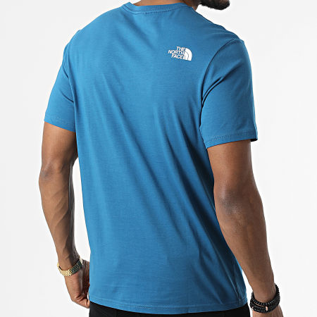 Tee shirt the sales north face bleu