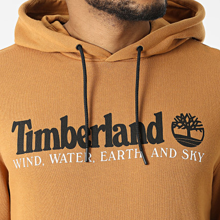 Timberland - Felpa con cappuccio Wind Water Earth And Sky A27HN Camel
