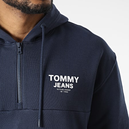 Tommy Jeans - Tommy Tape 2934 Sudadera con capucha y cremallera Azul Marino