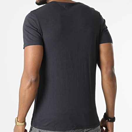 Jack And Jones - Camiseta Cuello Dividido Negro Moteado